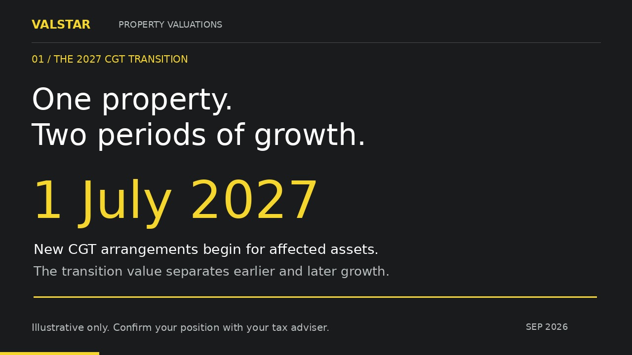CGT transition explainer